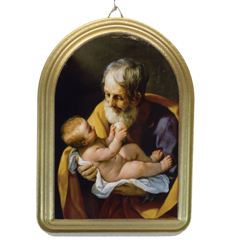 St. Joseph Wooden Wall Plaque, 3 Sizes