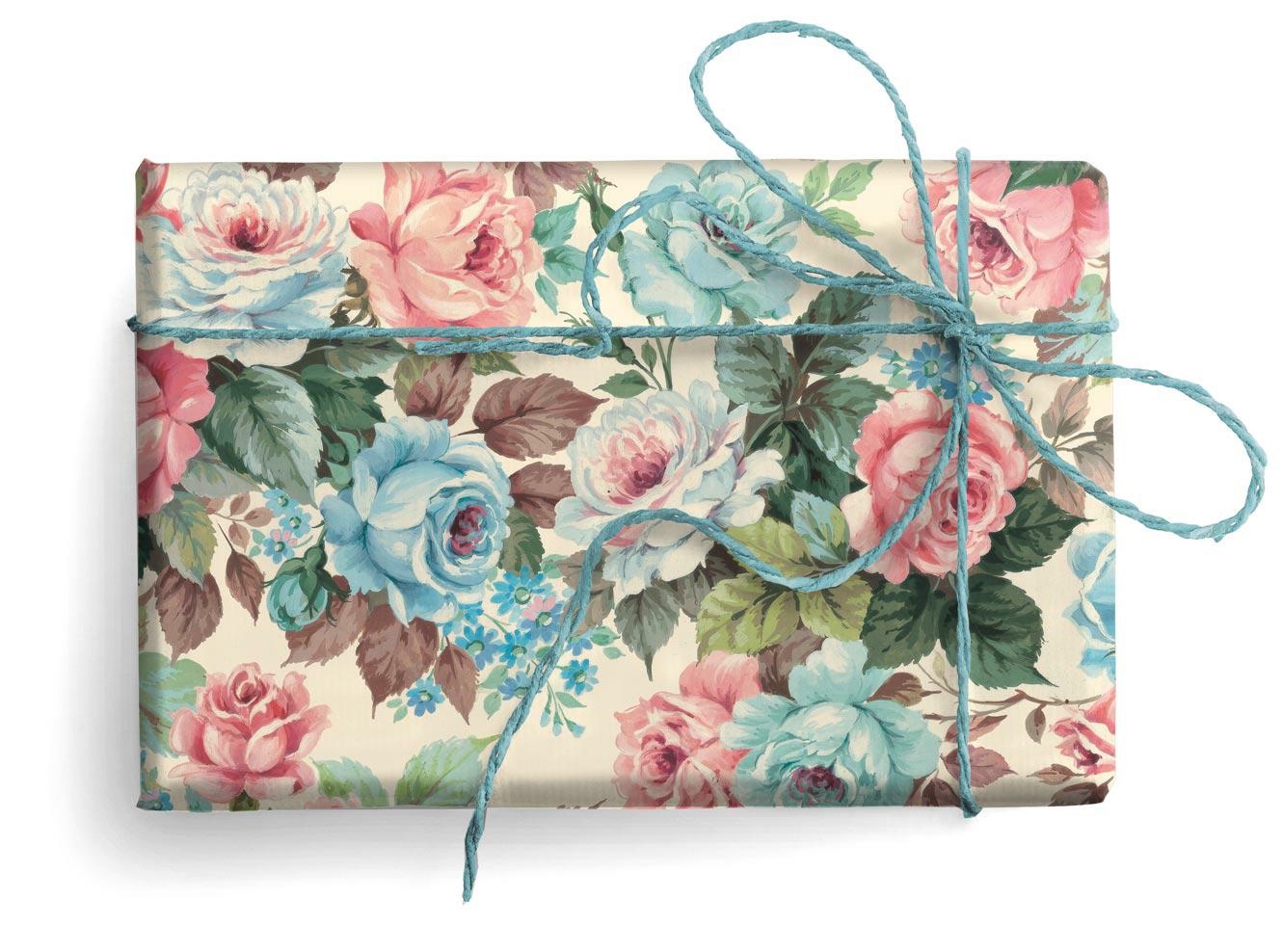 Lady Rose Wrapping Paper, 2 Sheets 20x27