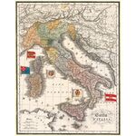 Map of Italy Greeting Card with Envelope