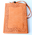 Back side of an orange notebook