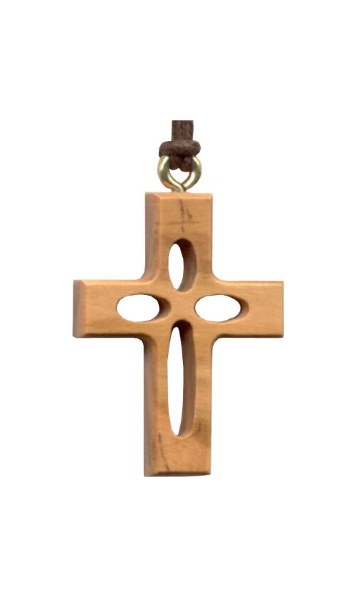 Religious Olive Wood Collection Hollow Cross